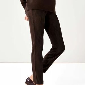 Suede Leggings in Brown